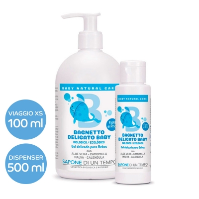 Detergente delicato corpo capelli bio fiori di riso Sapone di un Tempo