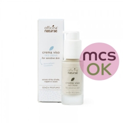 Crema viso pelle sensibile senza profumo ON