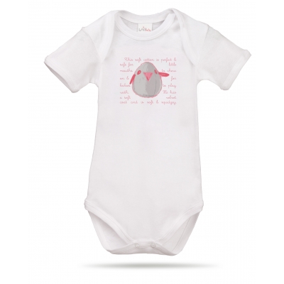 Body uccellino rosa Lait Baby
