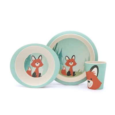 Set tavola volpe in bambù